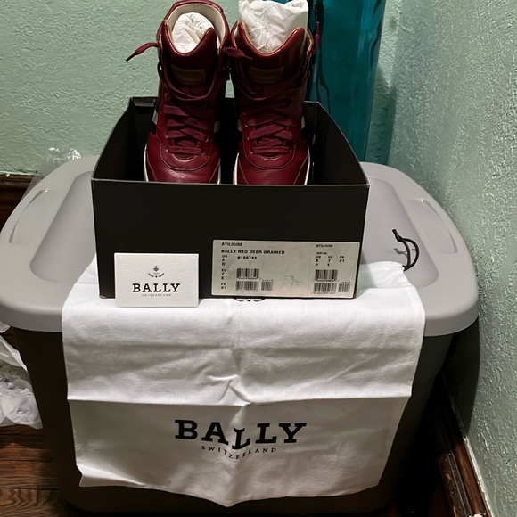 Bally Other - Bally Red Deer Grained Sneakers